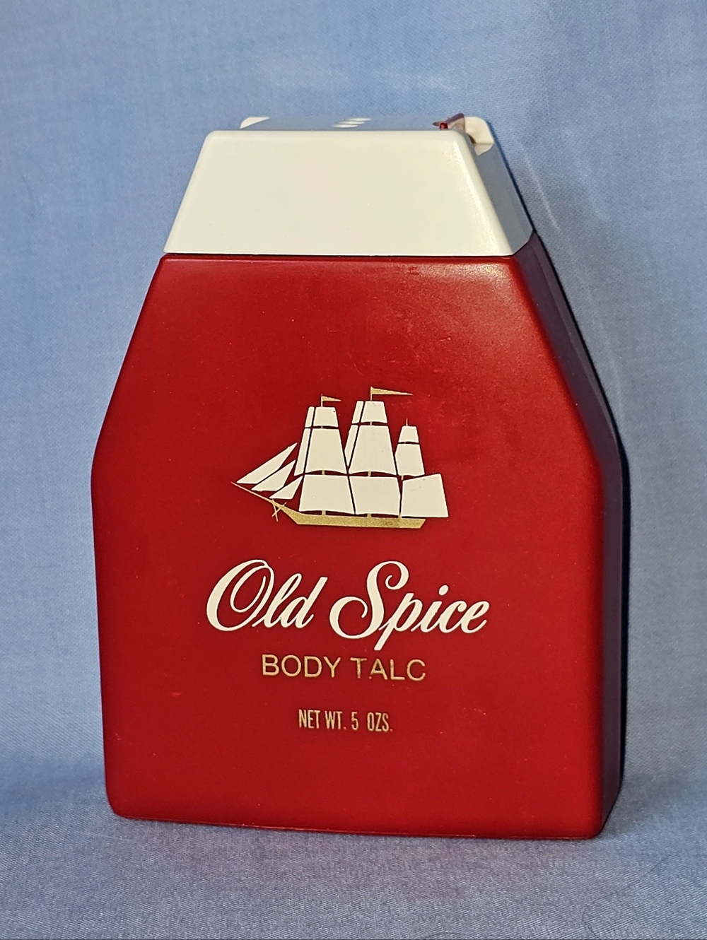 Vintage Old Spice Mens Scented Body Talc Powder 5oz Made In USA Full Size RARE
